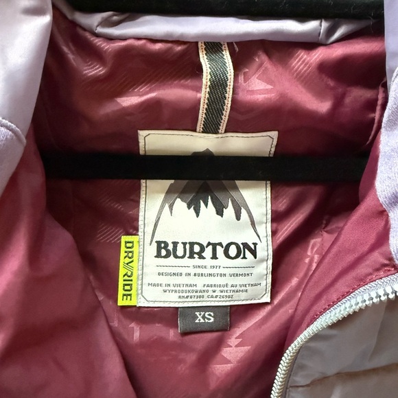 Burton Sphinx Down Jacket Women’s size XS Lilac - Picture 6 of 14